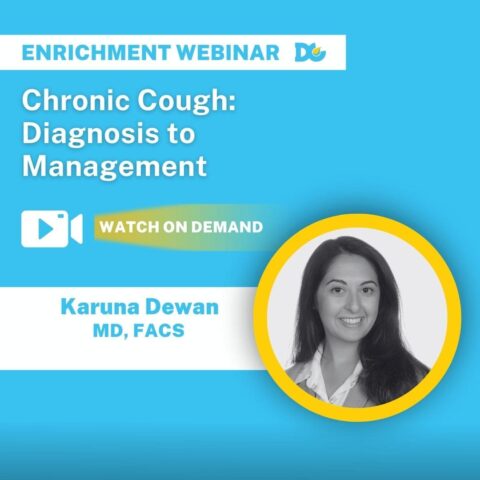 Chronic Cough Webinar by Dr. Karuna Dewan